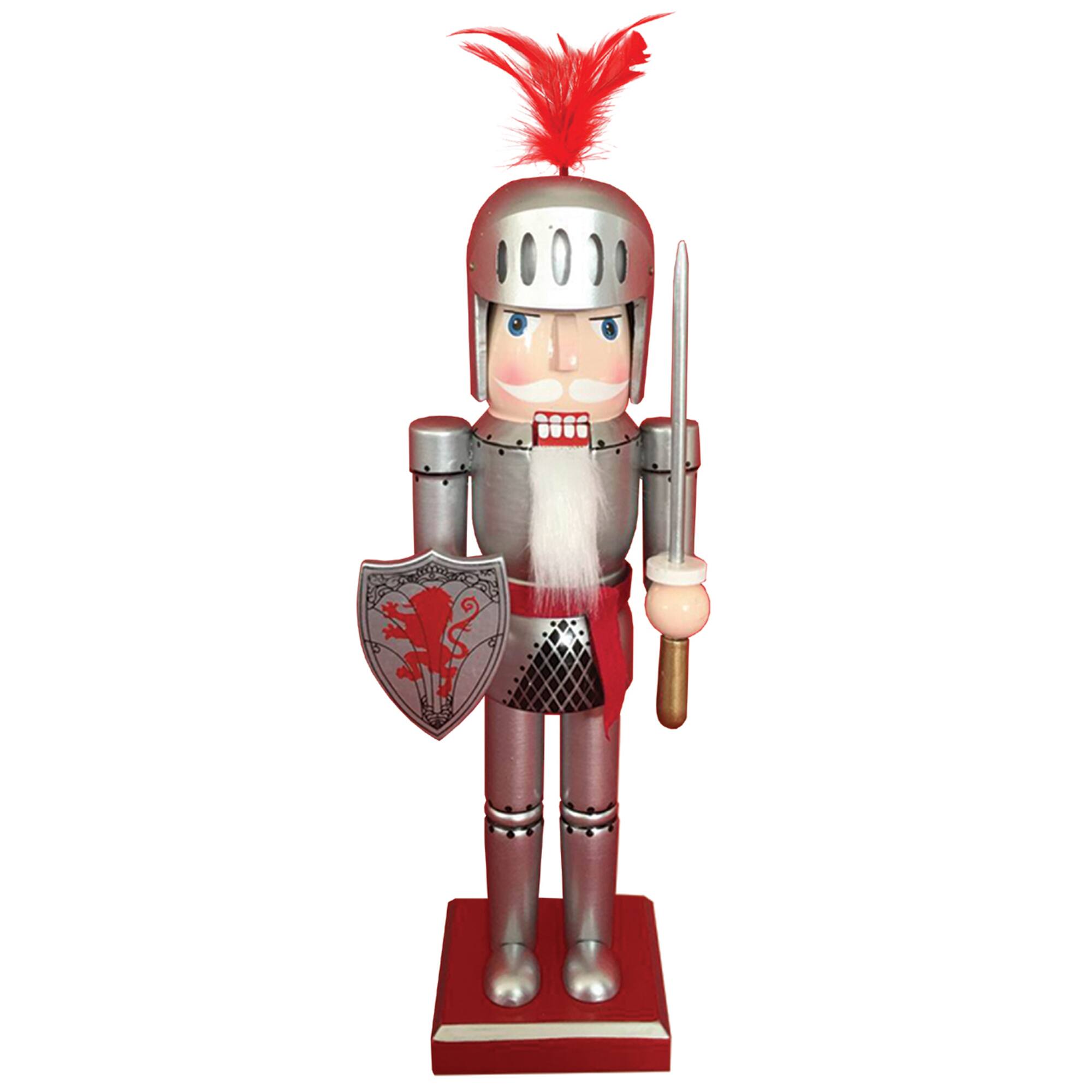 Santa's Workshop 14" Red Lion Knight Nutcracker